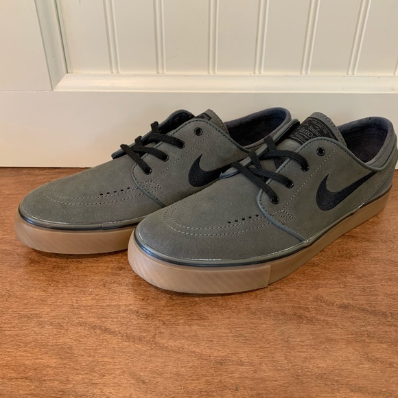 nike sb janoski air max heather grey skate shoes